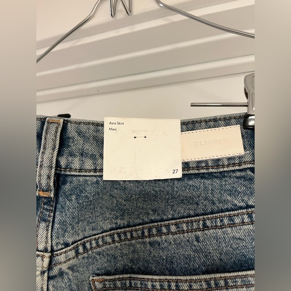 DL1961 Women's Blue Denim Maxi Skirt - Picture 8 of 9